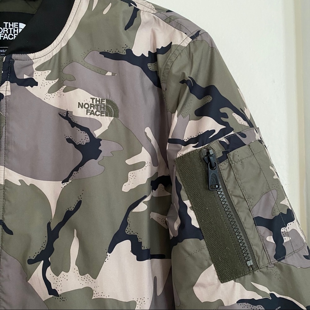North Face Camo Bomber Jacket
